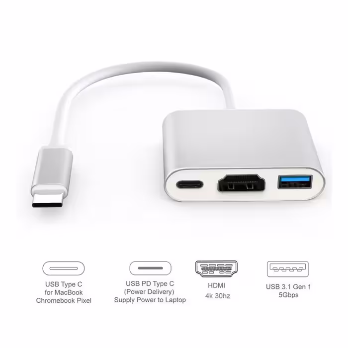 مبدل USB-C به HDMI مدل HooGER PRO