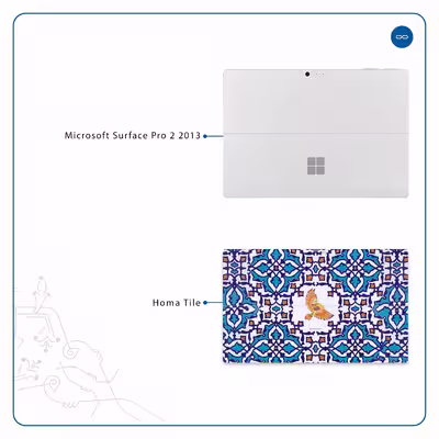 برچسب پوششی ماهوت مدل Homa Tile مناسب برای تبلت مایکروسافت Surface Pro 2 2013