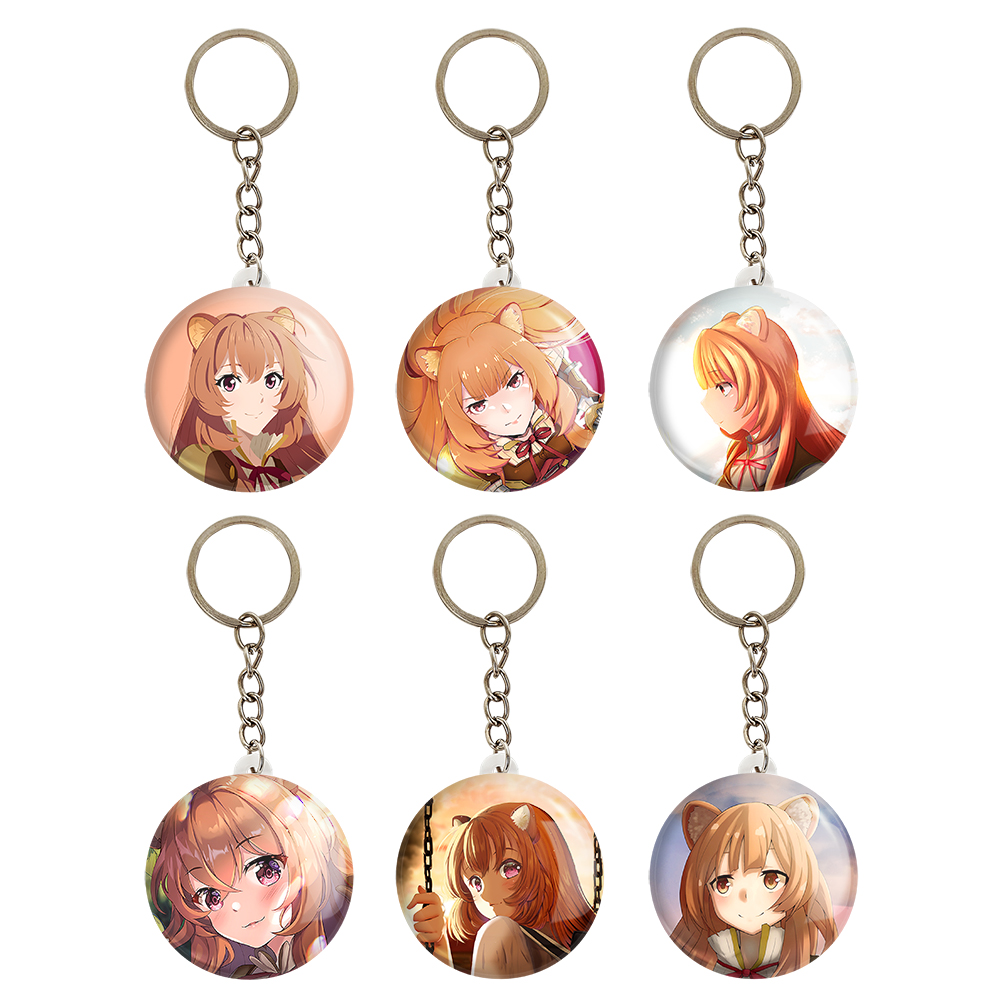 جاکلیدی خندالو مدل انیمه ظهور قهرمان سپر کد 829B مجموعه 6 عددی