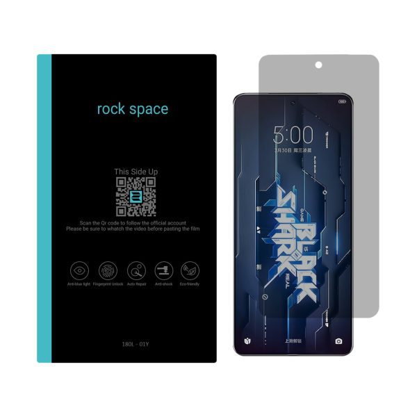 گلس شیائومی black shark 5 pro مدل نانو هیدروژل پرایوسی برند راک اسپیس کد S