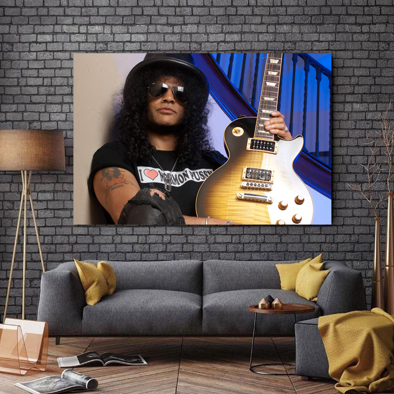 تابلو شاسی طرح بزرگان موسیقی جهان مدل Slash کد A165