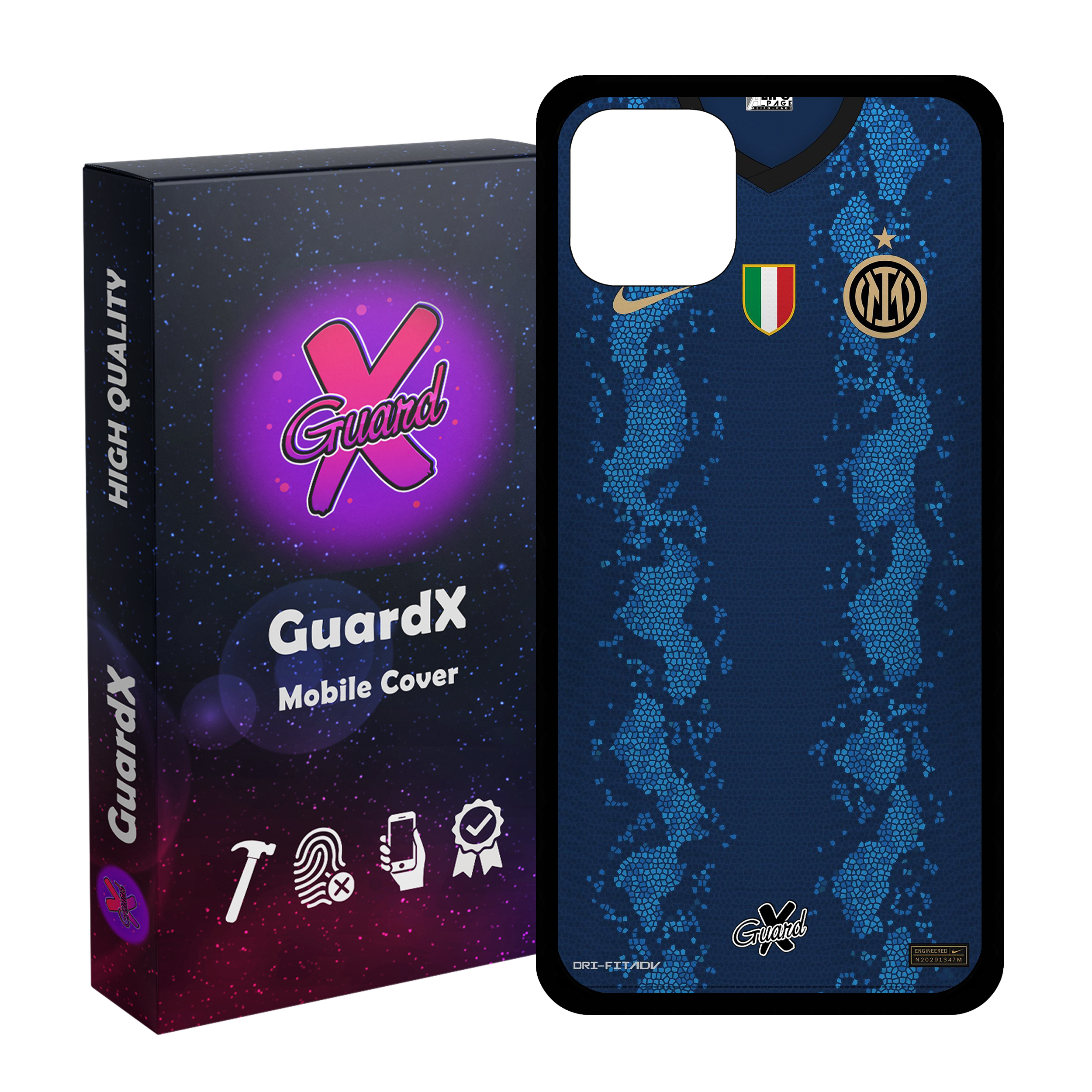 کاور گارد ایکس طرح Inter Milan مدل Glass10400 مناسب برای گوشی موبایل اپل iPhone 11 Pro Max