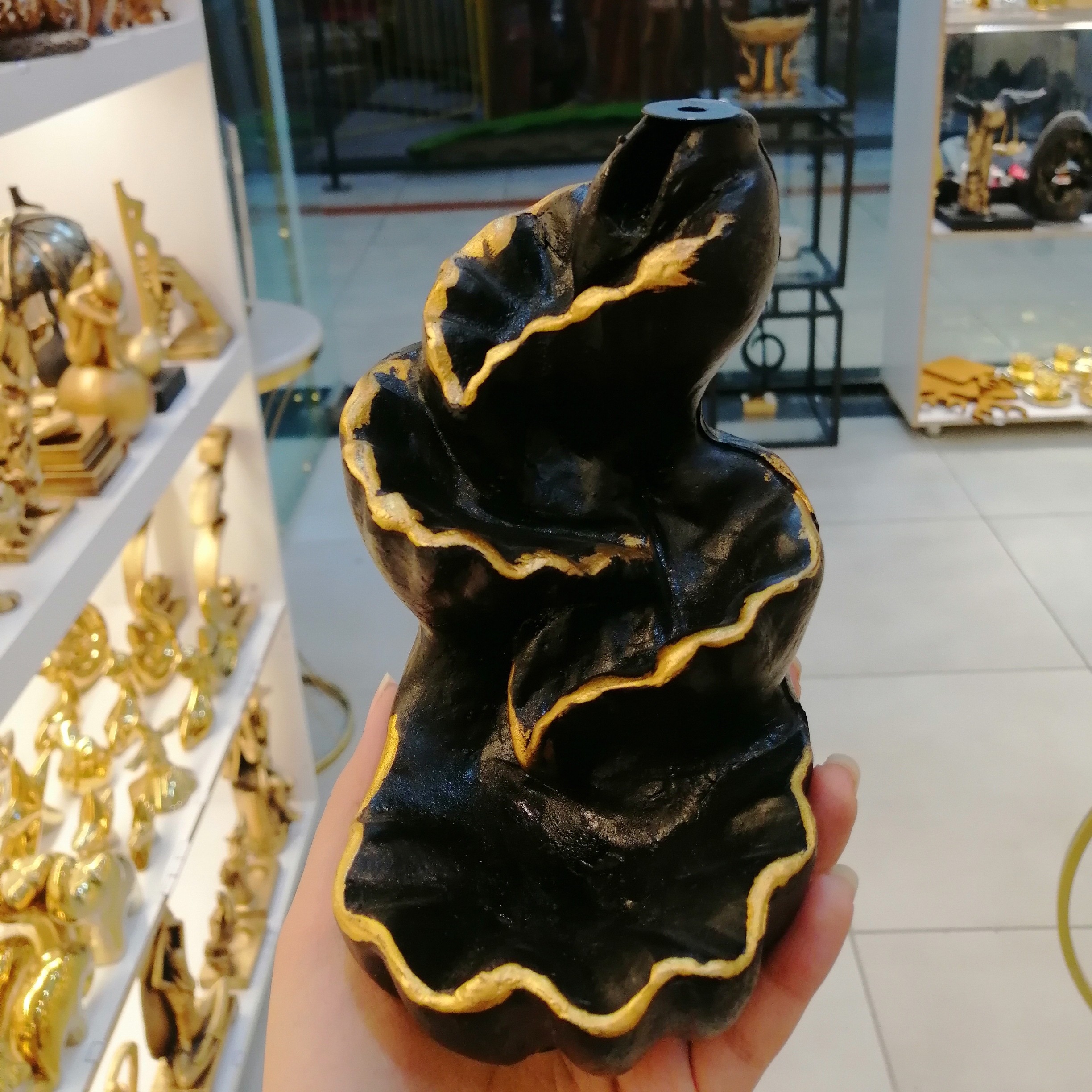 جاعودی آبشاری پلی استری طرح صدفی زنگ ثابت