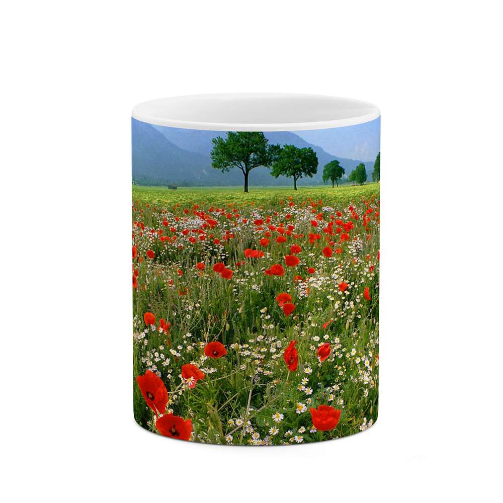 ماگ طرح مزرعه گل مدل mgs10712