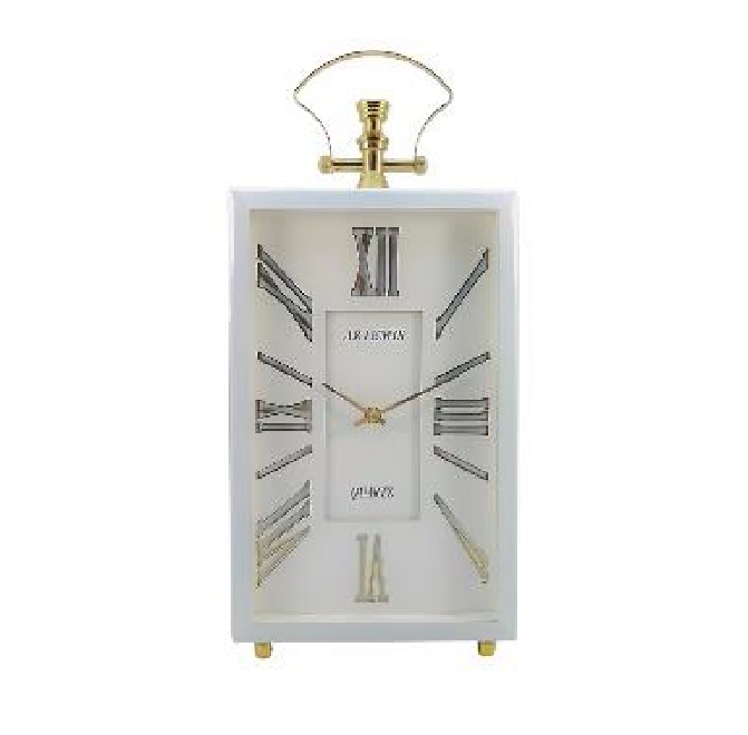 ساعت رومیزی آرتمیس کد 2031 Light White Gold سفید طلایی روشن