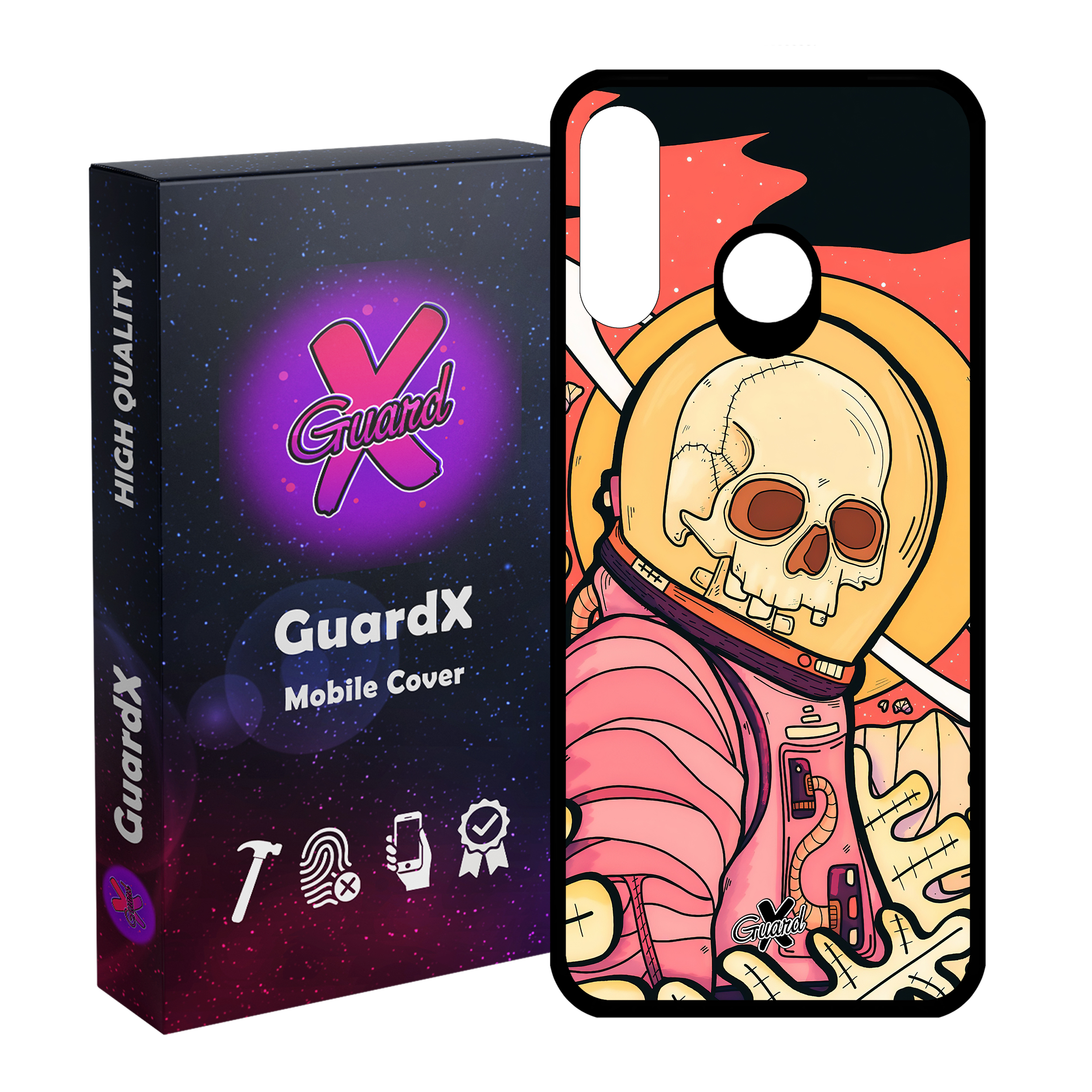 کاور گارد ایکس طرح اسکلت مدل Glass10503 مناسب برای گوشی موبایل هوآوی P30 Lite/Nova 4E