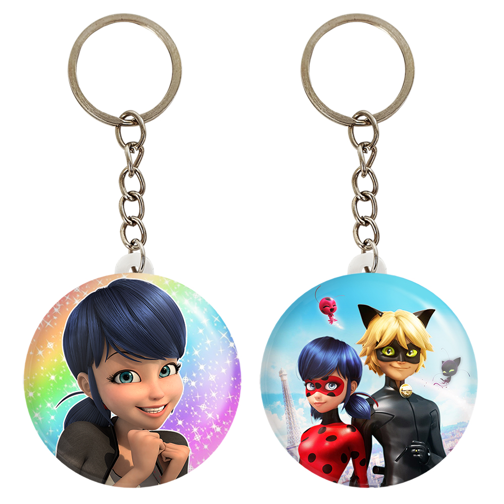 جاکلیدی خندالو مدل دختر کفشدوزکی و پسر گربه ای کد 30813082 مجموعه 2 عددی