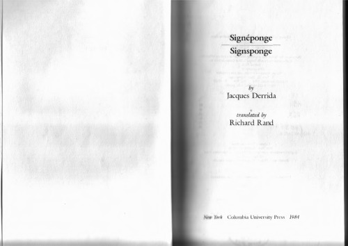 خرید و دانلود نسخه کامل کتاب Signeponge-Signsponge
