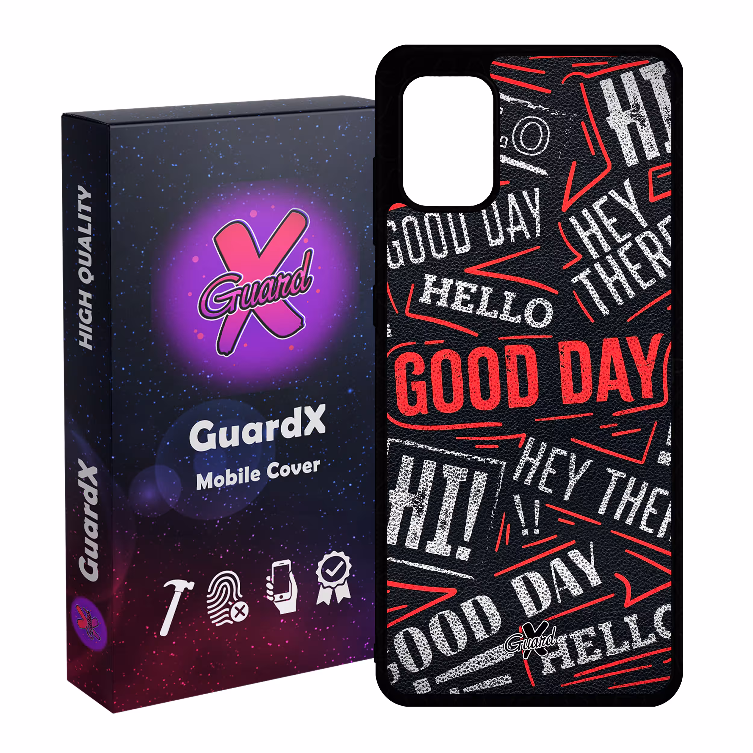 کاور گارد ایکس طرح Text مدل Glass10279 مناسب برای گوشی موبایل سامسونگ Galaxy A31
