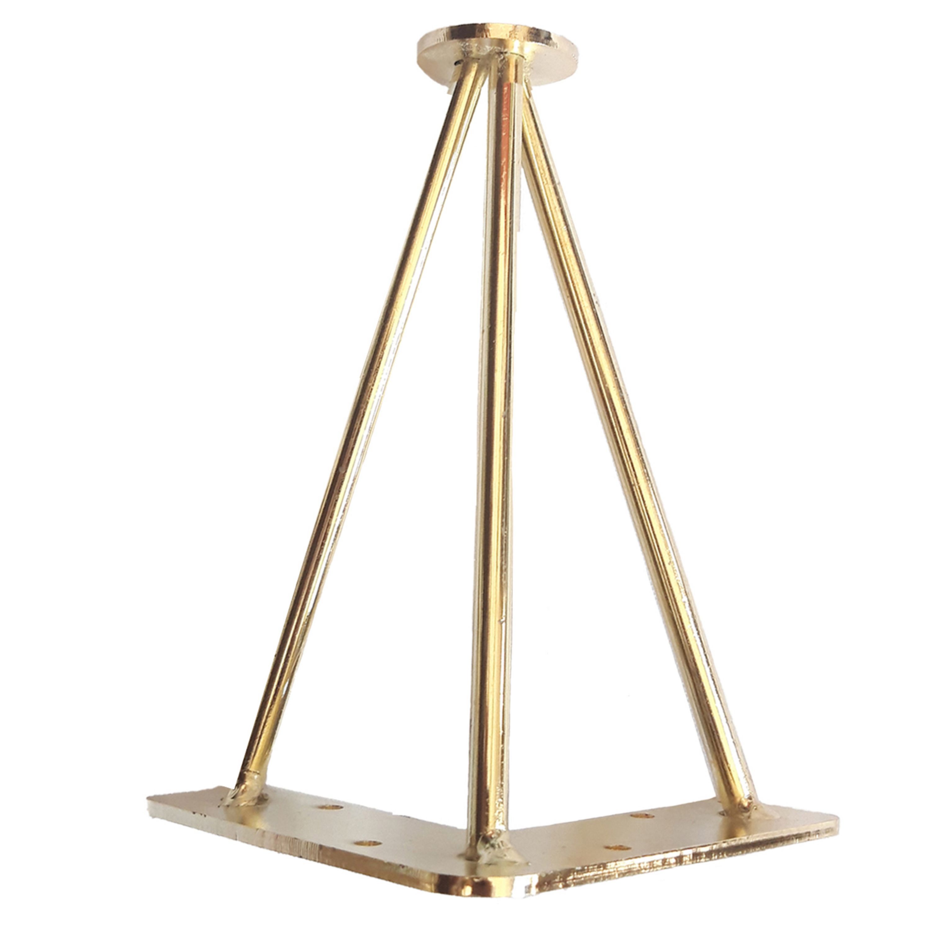 پایه سه پر طلایی 16 سانتی متر مناسب برای مبلمان بسته 4 عددی