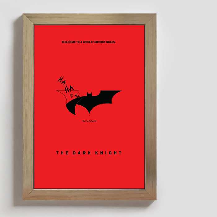 تابلو مدل بتمن و جوکر کد batman and joker BE051