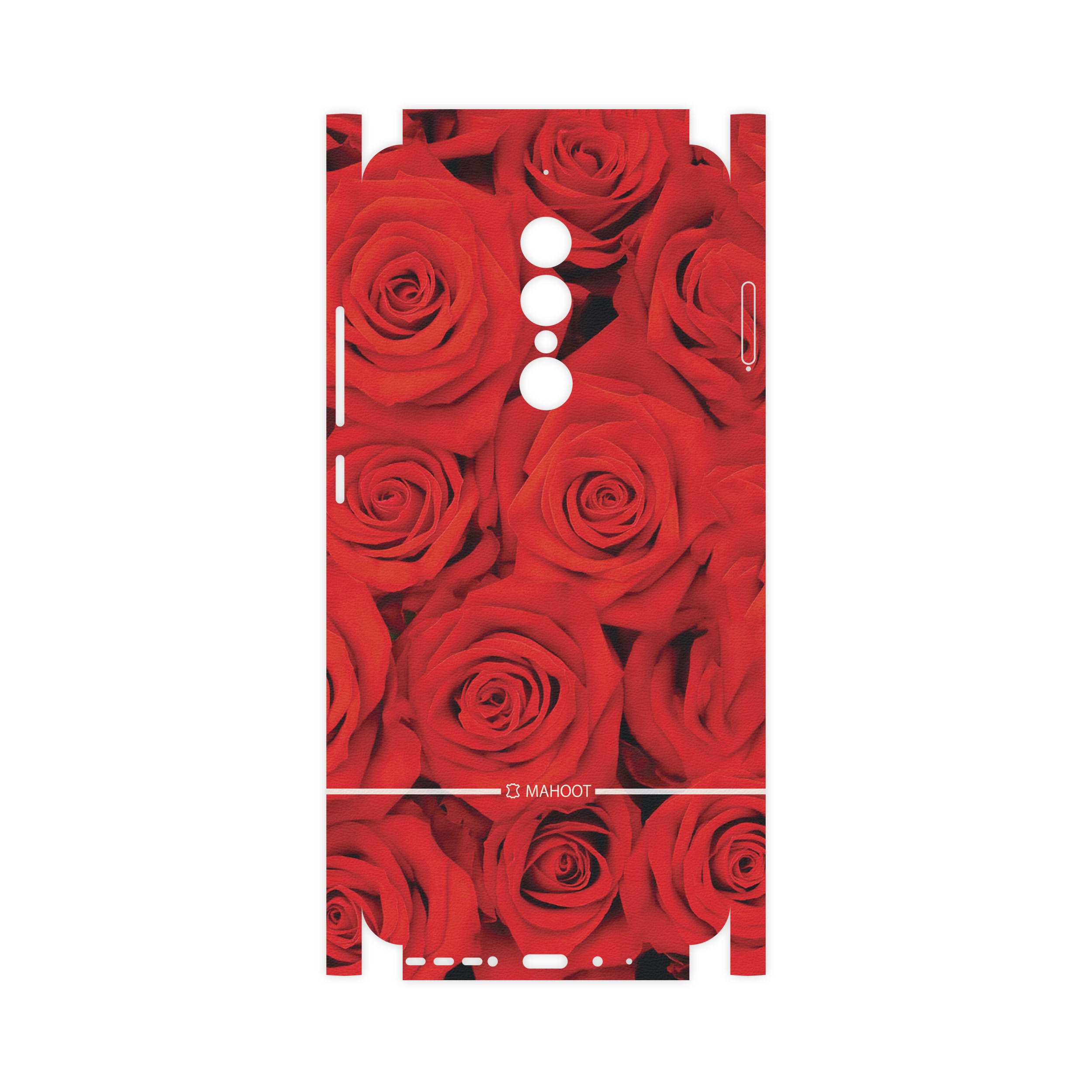 برچسب پوششی ماهوت مدل Red-Flower-FullSkin مناسب برای گوشی موبایل جی ال ایکس Shahin