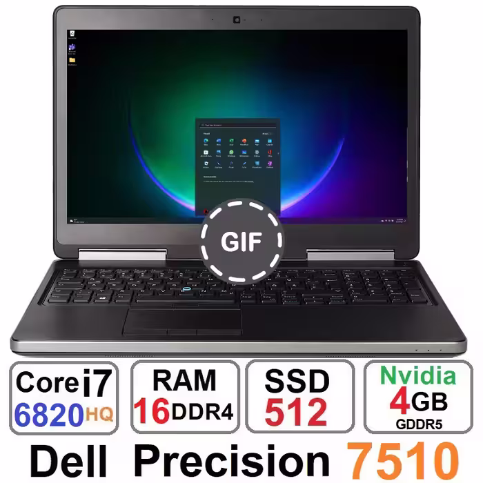 لپ تاپ 15.6 اینچی دل مدل Precision 7510 با پردازنده Core i7-6820HQ رم 16GB حافظه 512GB SSD گرافیک 2GB