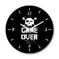 ساعت دیواری بزرگ راویتا طرح گیم اوور کد 3591