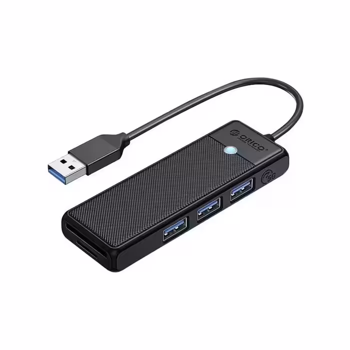 هاب 3 پورت USB3.0 اوریکو مدل ORICO PAPW3AT-U3-015 همراه شیار کارت‌ریدر