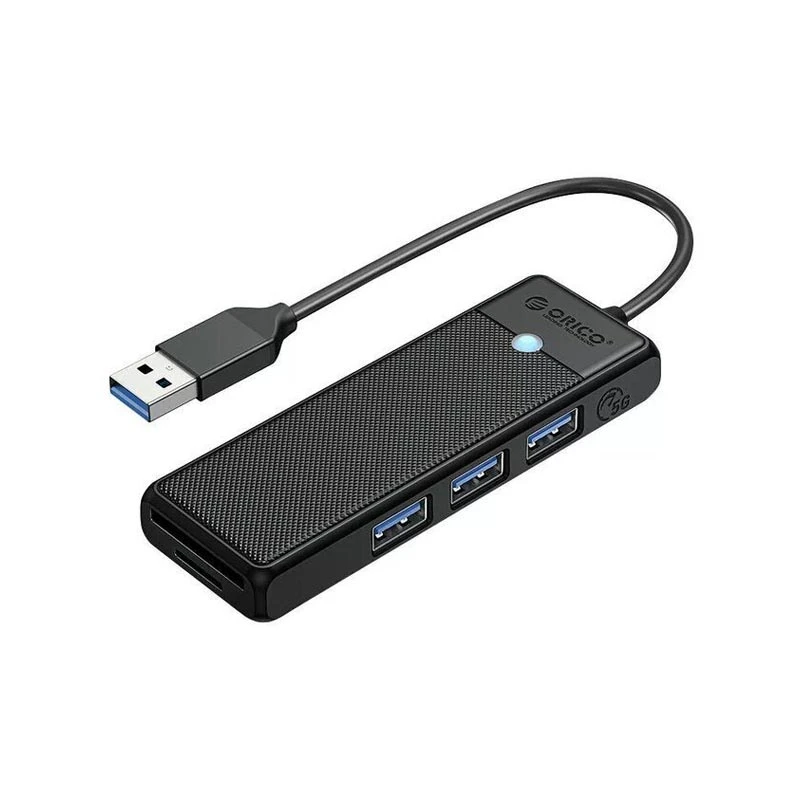 هاب 3 پورت USB3.0 اوریکو مدل ORICO PAPW3AT-U3-015 همراه شیار کارتریدر