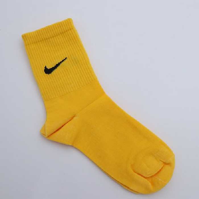 جوراب کانگورو ساقدارکش انگلیسی مارک نایک رنگ زرد 20067