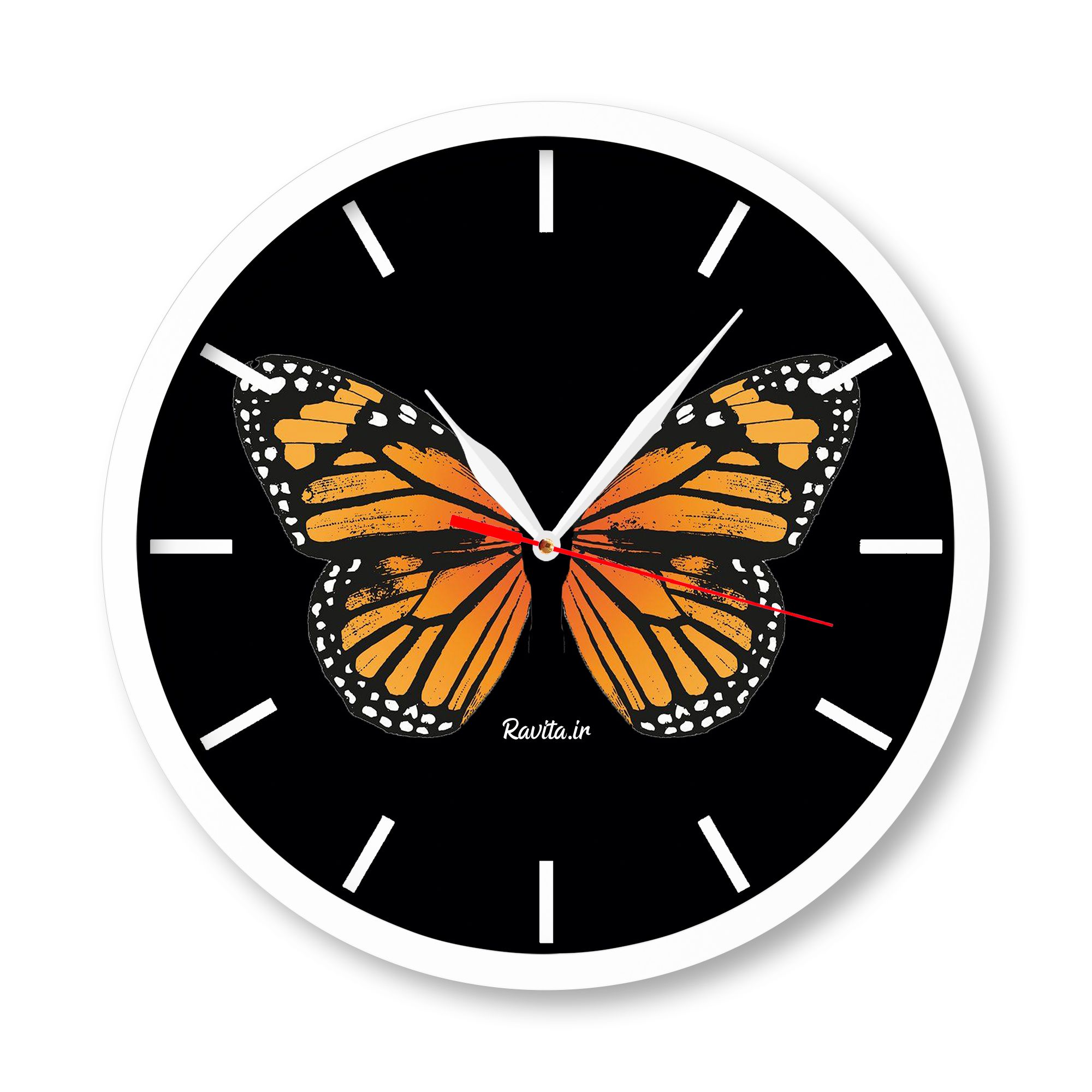 ساعت‌های دیواری راویتا طرح پروانه 1839