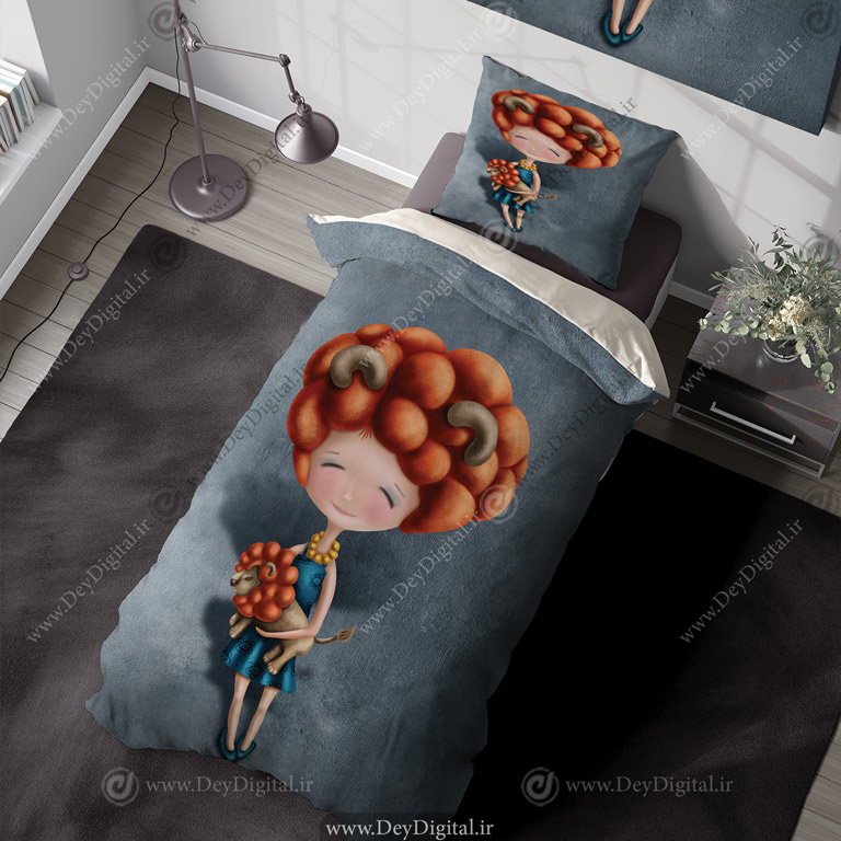 روتختی سه بعدی کودک دخترانه PK-5593