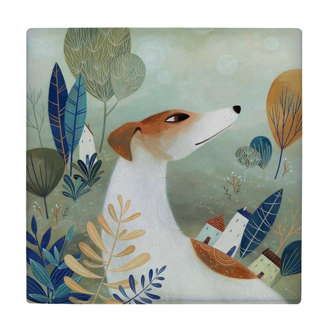  زیر لیوانی  طرح نقاشی سگ کد    6167400_5505