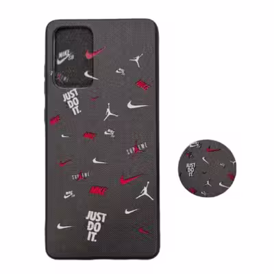 کاور طرح نایک کد 731 مناسب برای گوشی موبایل سامسونگ Galaxy A72 به همراه پاپ سوکت