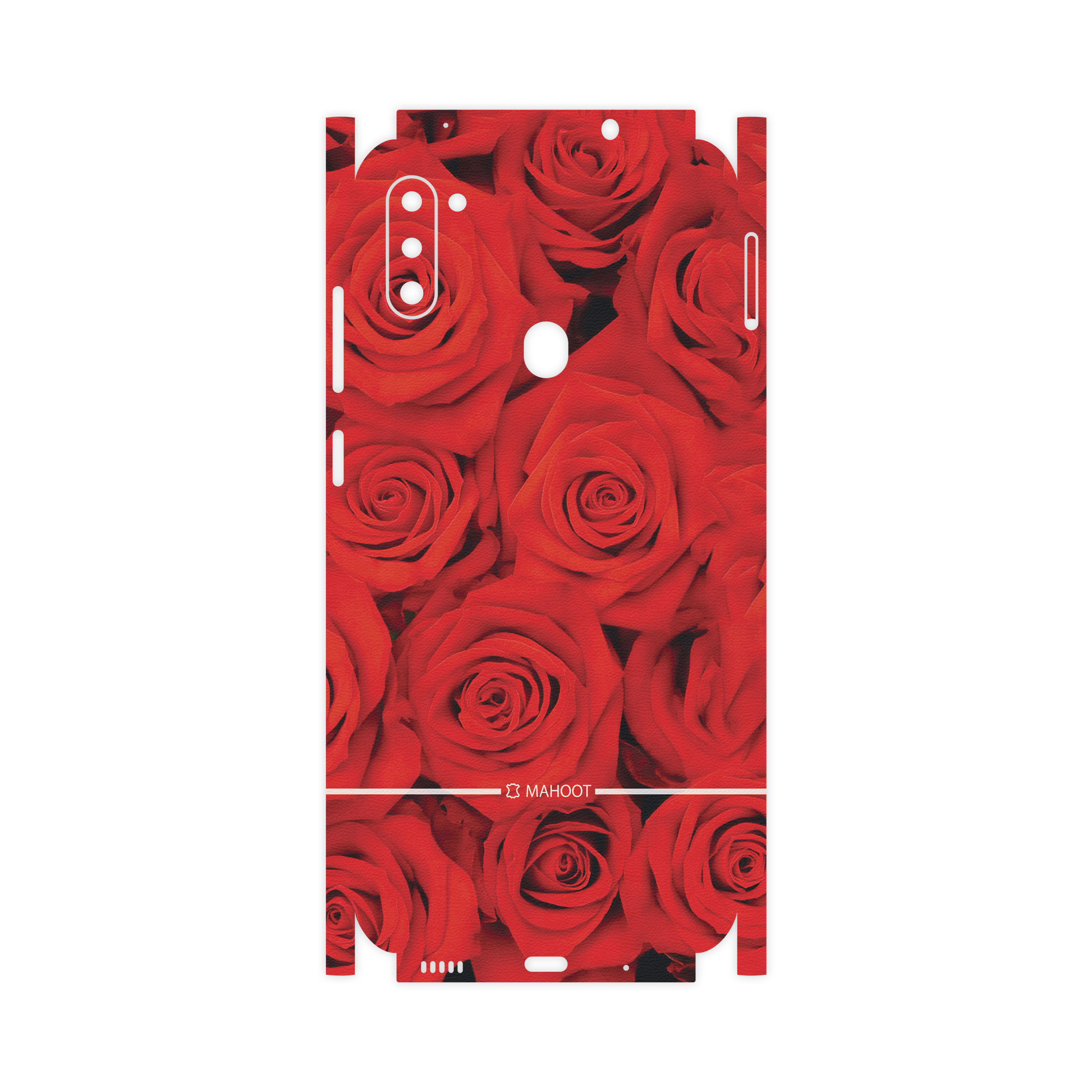 برچسب پوششی ماهوت مدل Red-Flower-FullSkin مناسب برای گوشی موبایل سامسونگ Galaxy M11