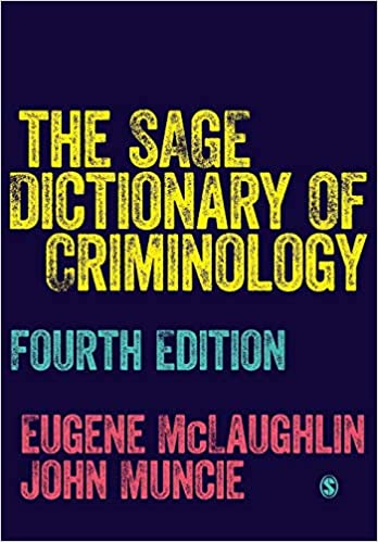 خرید و دانلود نسخه کامل کتاب The SAGE Dictionary of Criminology (4th Edition) - Pdf