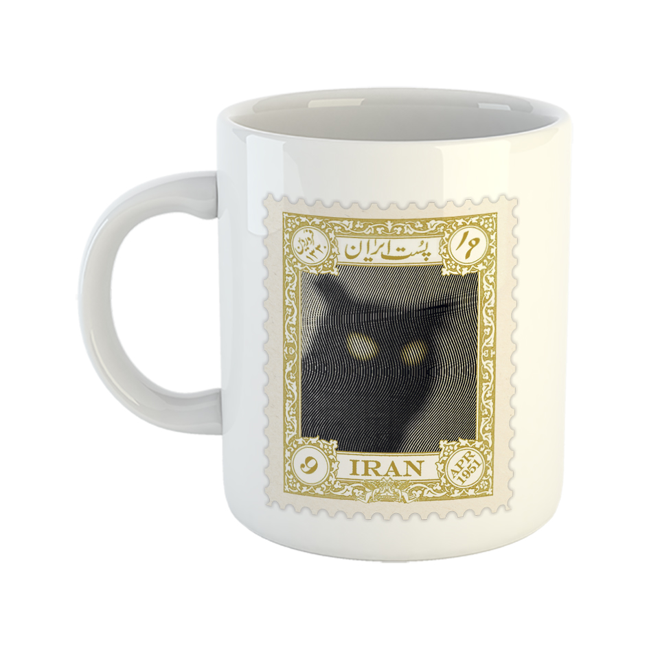 ماگ طرح تمبر مدل بوف کور