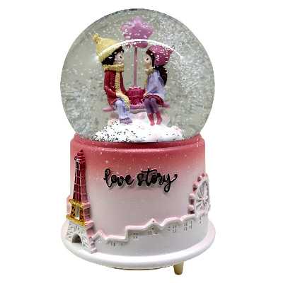 گوی موزیکال مدل چراغ دار طرح داستان عاشقی