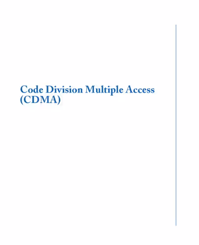 خرید و دانلود نسخه کامل کتاب Code Division Multiple Access (CDMA)
