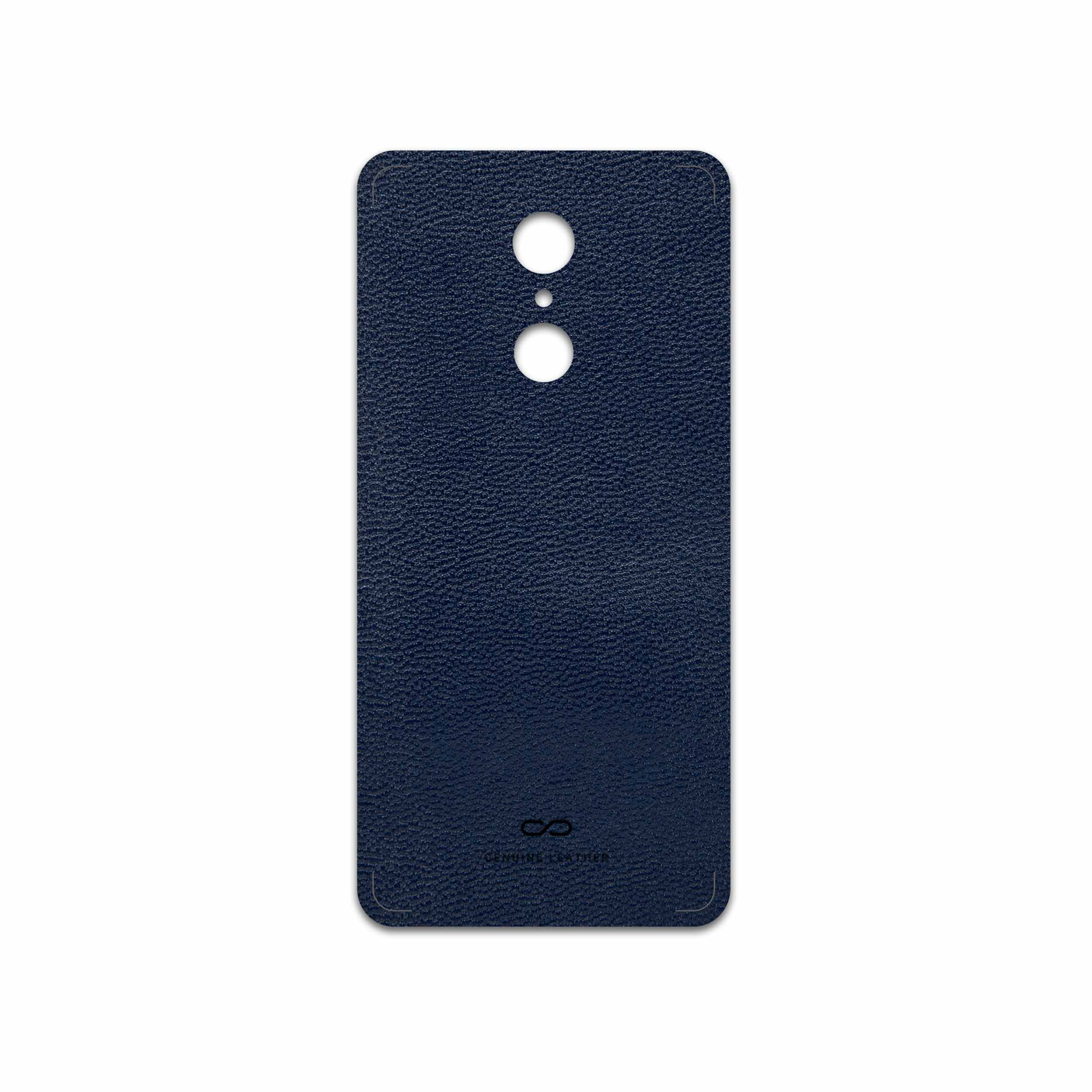 برچسب پوششی ماهوت مدل Deep-Blue-Leather مناسب برای گوشی موبایل شیائومی REDMI 5