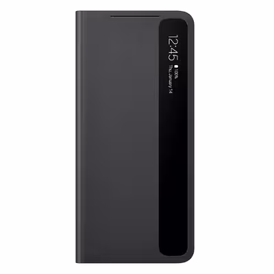 کیف کلاسوری مدل Smart Clear View مناسب برای گوشی موبایل سامسونگ Galaxy S21 Ultra