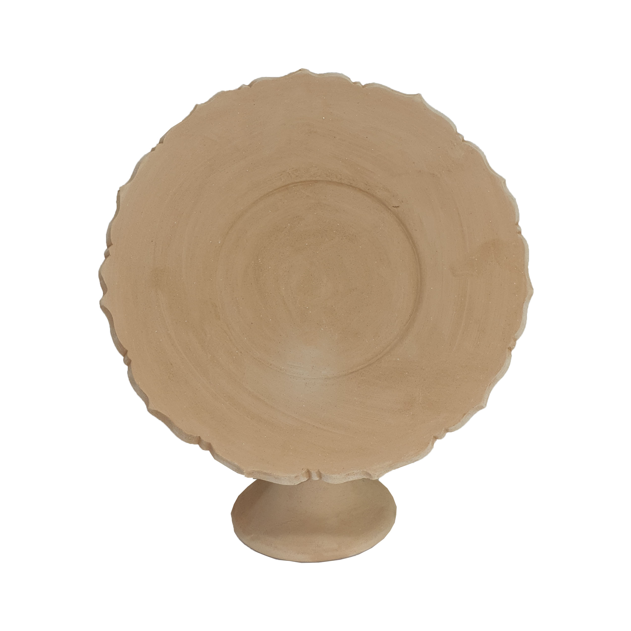 قاب آینه سفالی خام مدل کمانی کد AH100