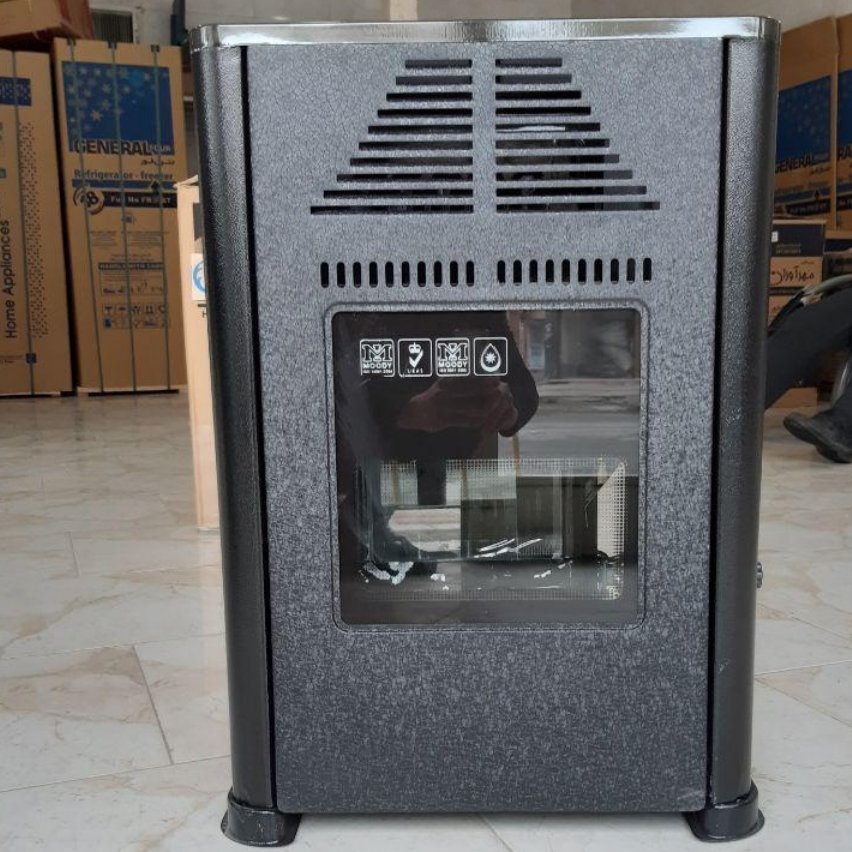 بخاری 8000 جنرال   بخاری گازی مشکی چروک مدل8000