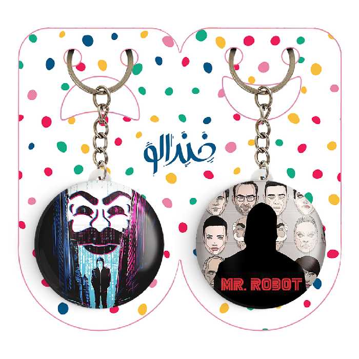 جاکلیدی خندالو مدل سریال آقای ربات Mr.Robot کد 1023510230 مجموعه 2 عددی