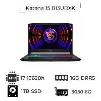 لپ تاپ گیمینگ 15.6 اینچ MSI مدل Katana 15 B13UDXK i7 16gddr5 1tb 3050