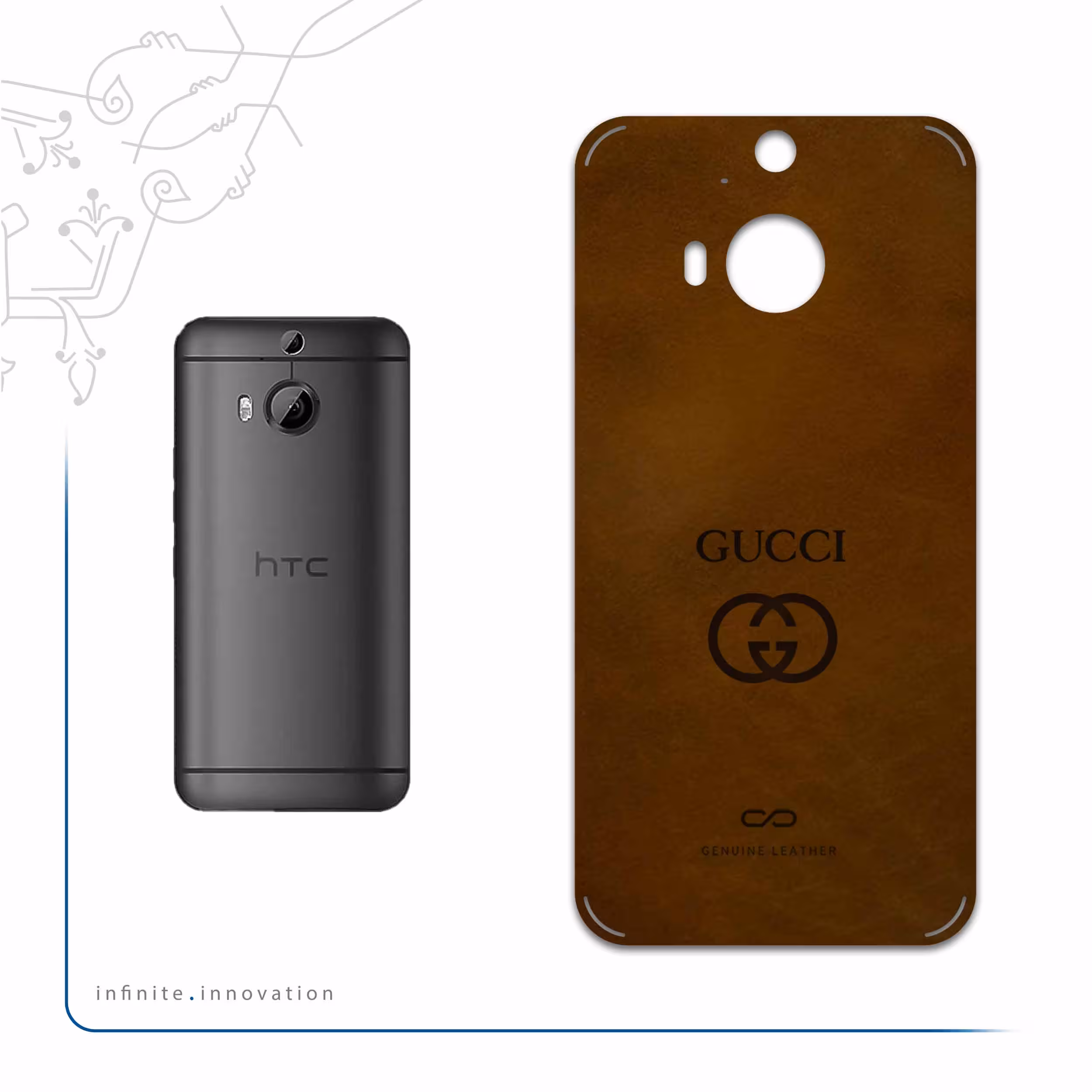 برچسب پوششی ماهوت مدل BFL-GCC مناسب برای گوشی موبایل اچ تی سی One M9 Plus