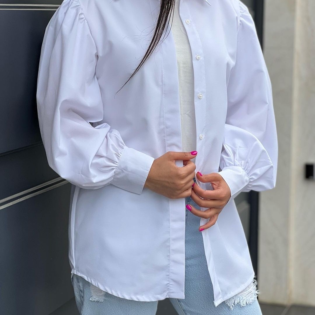 مانتو شومیز (رنگ سفید)
