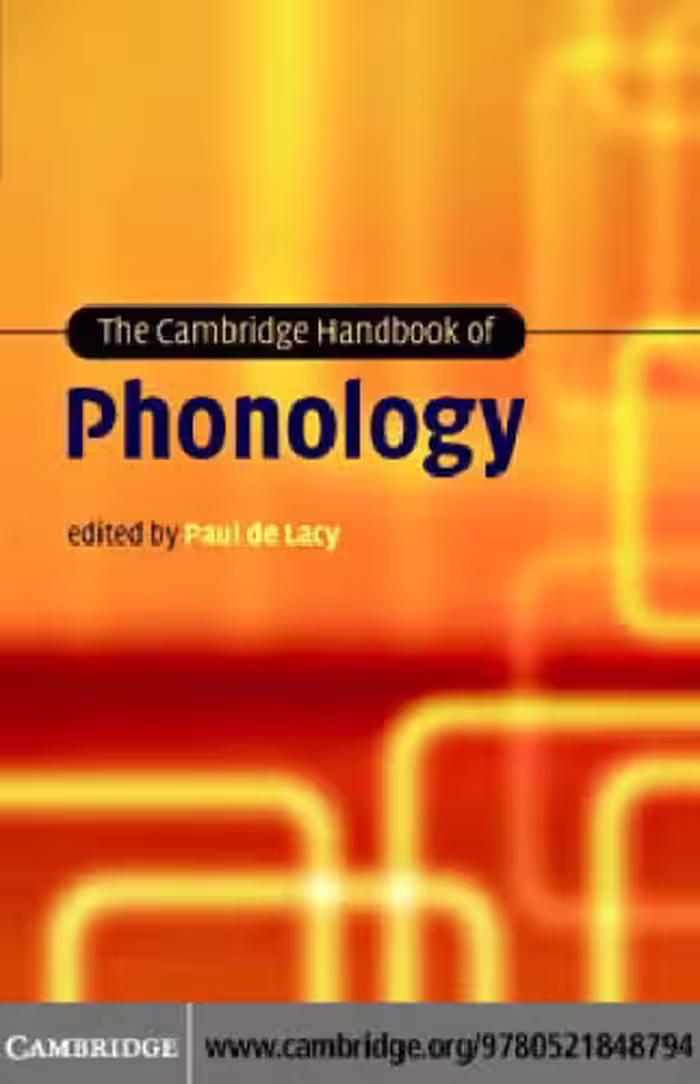 خرید و دانلود نسخه کامل کتاب The Cambridge Handbook of Phonology