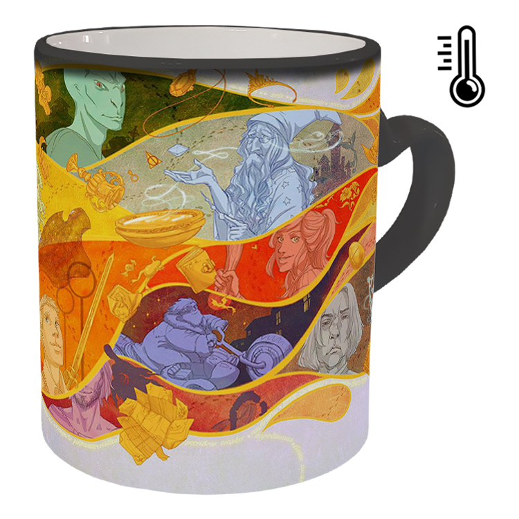 ماگ حرارتی مدل دسته قلبی طرح هری پاتر کد 57