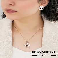 نیم ست بدون زنجیر ژوپینگ اصل با روکش طلا 24 عیار کد XPH46242