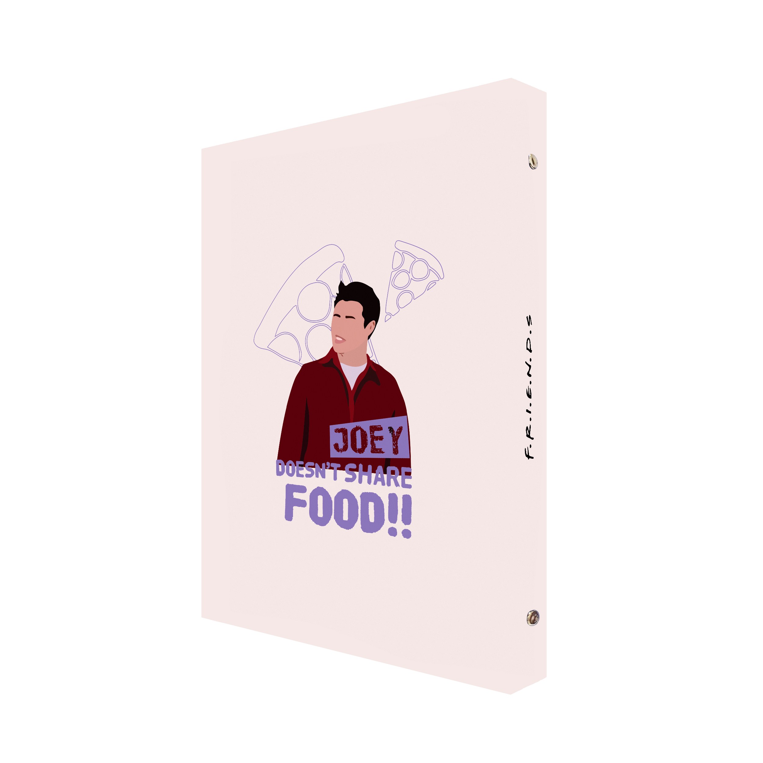 دفتر کلاسوری 100 برگ پدیده نقش مدل فیلم و سریال طرح Friends کد 02