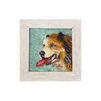 تابلو نقاشی رنگ و روغن طرح سگ