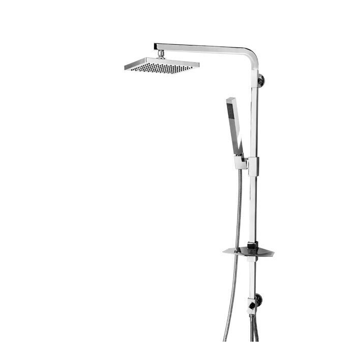 علم دوش یونیکا قهرمان مدل فلت با شلنگ فلزی