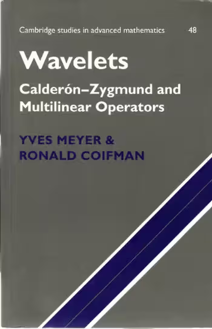خرید و دانلود نسخه کامل کتاب Wavelets. Calderon-Zygmund and multilinear operators