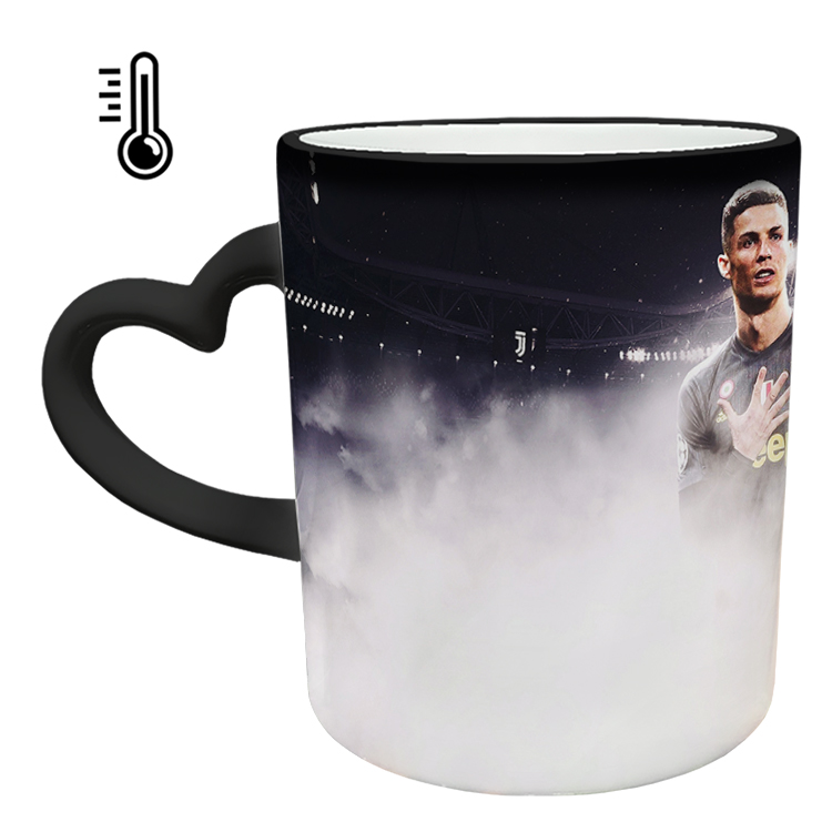 ماگ حرارتی مدل دسته قلبی طرح رونالدو کد 296