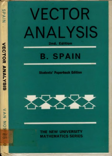 خرید و دانلود نسخه کامل کتاب Vector Analysis