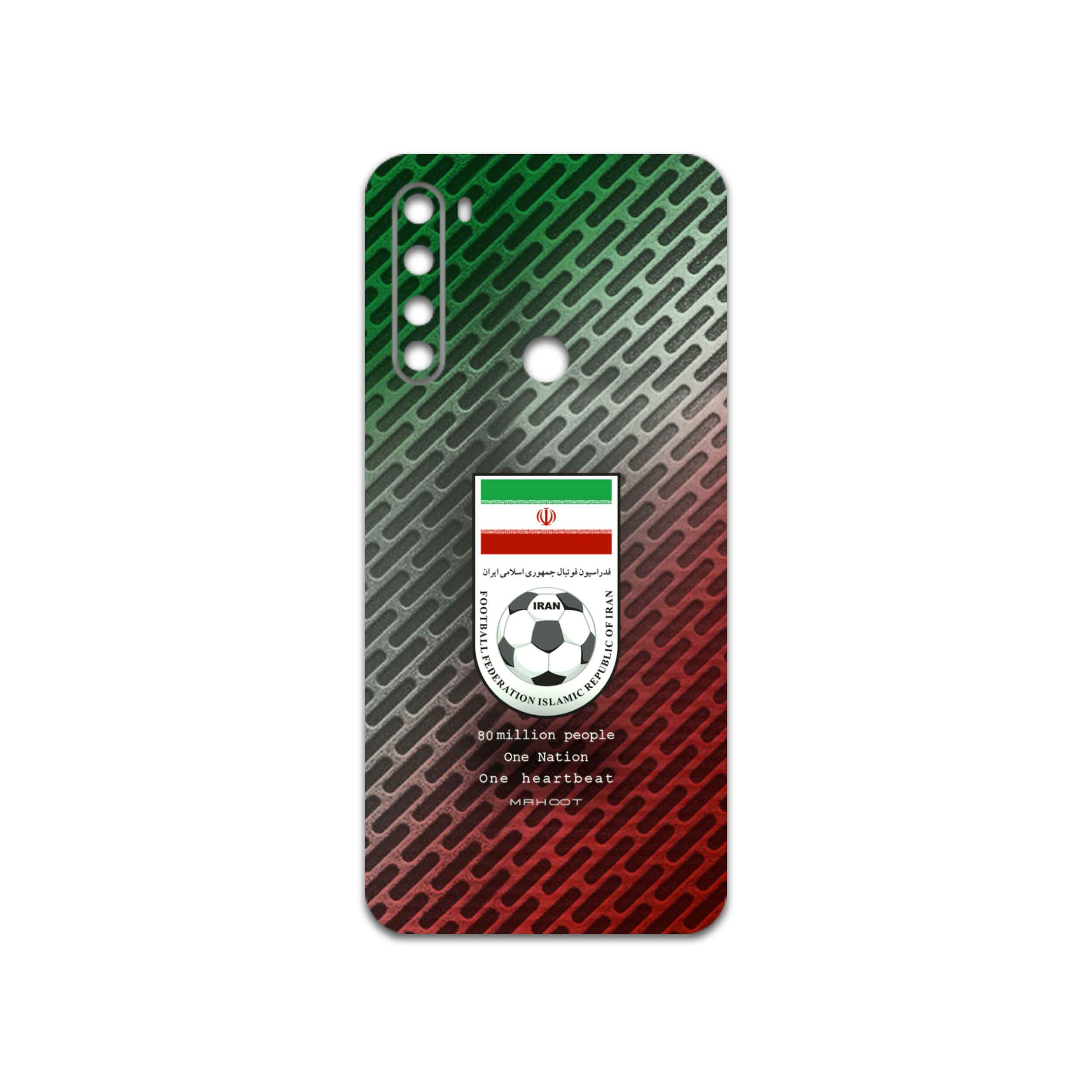 برچسب پوششی ماهوت مدل Iran-National-Football-Team مناسب برای گوشی موبایل شیائومی Redmi Note 8 2021