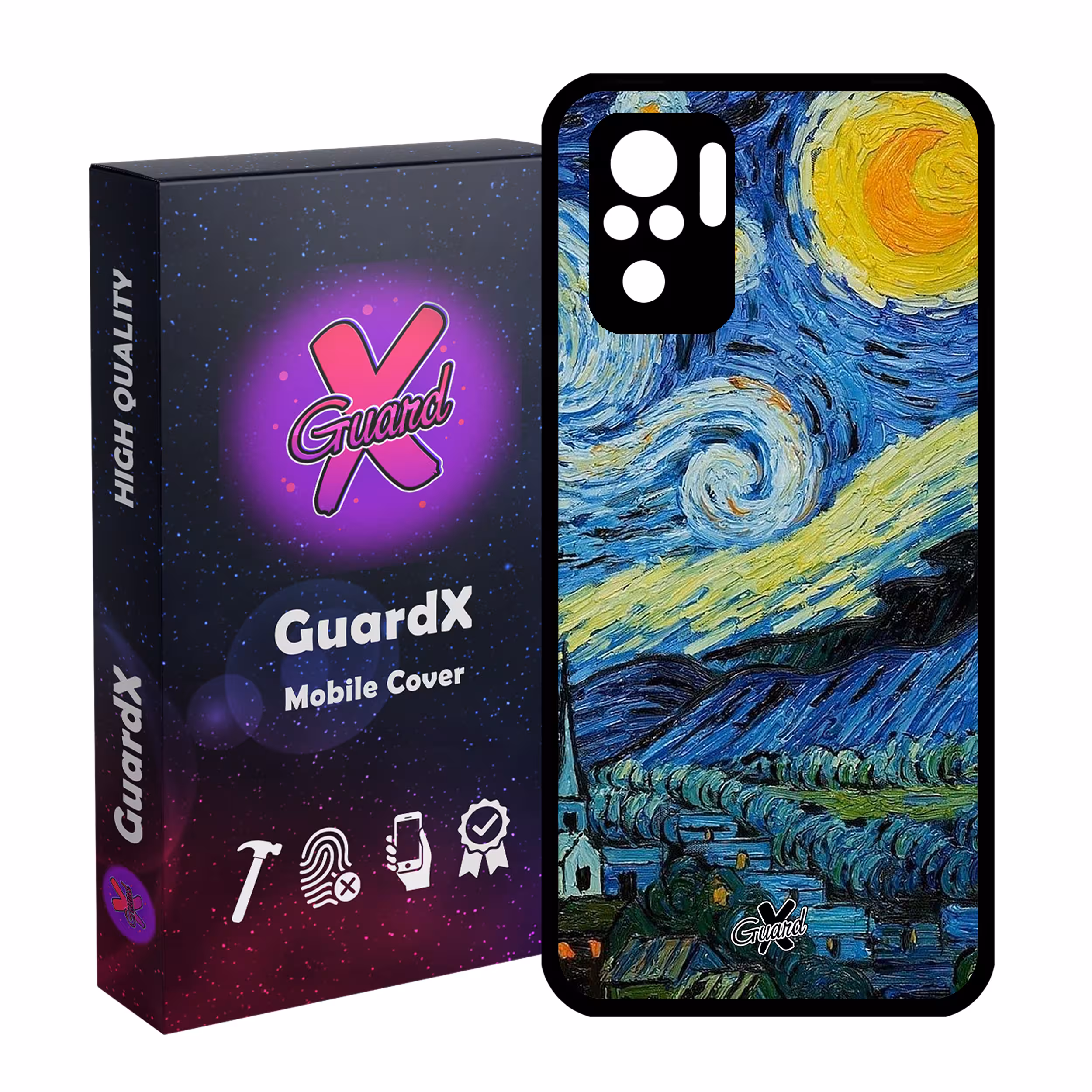 کاور گارد ایکس طرح Art مدل Glass10266 مناسب برای گوشی موبایل شیائومی Redmi Note 10 4G / Note 10S