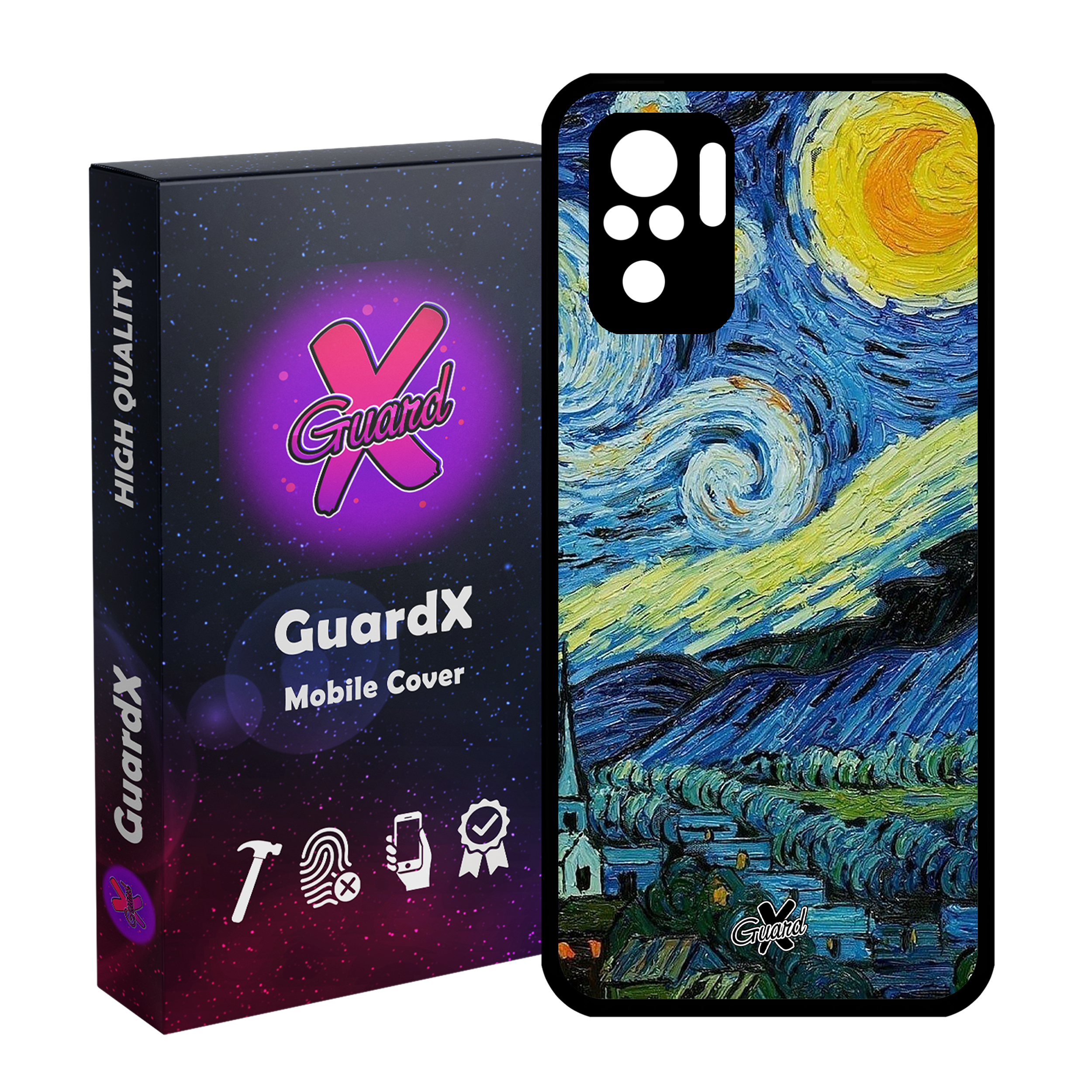 کاور گارد ایکس طرح Art مدل Glass10266 مناسب برای گوشی موبایل شیائومی Redmi Note 10 4G / Note 10S